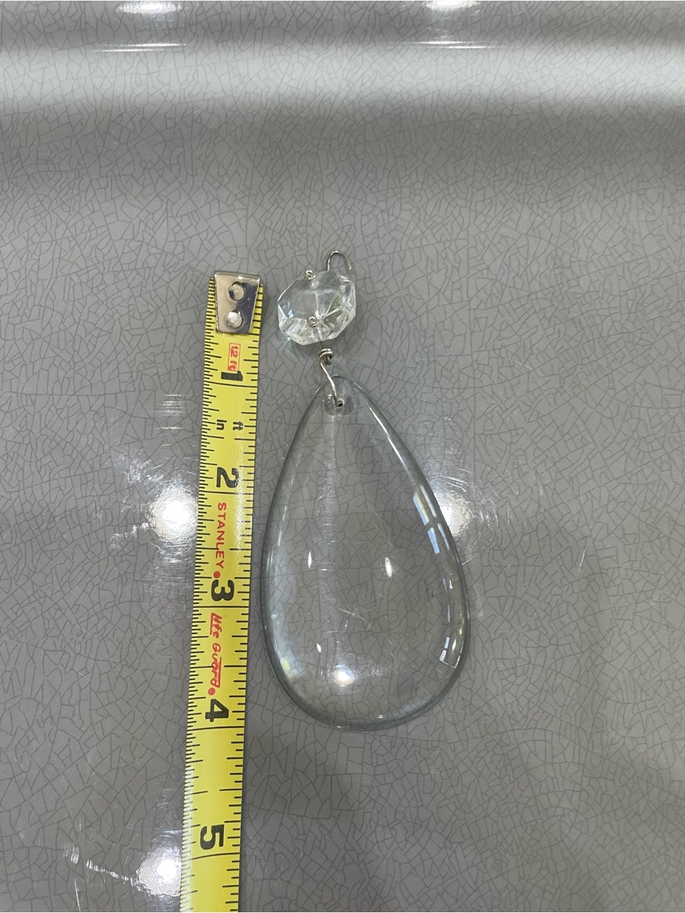 Clear Teardrop Crystal Teardrop chandelier crystals or Christmas Ornament